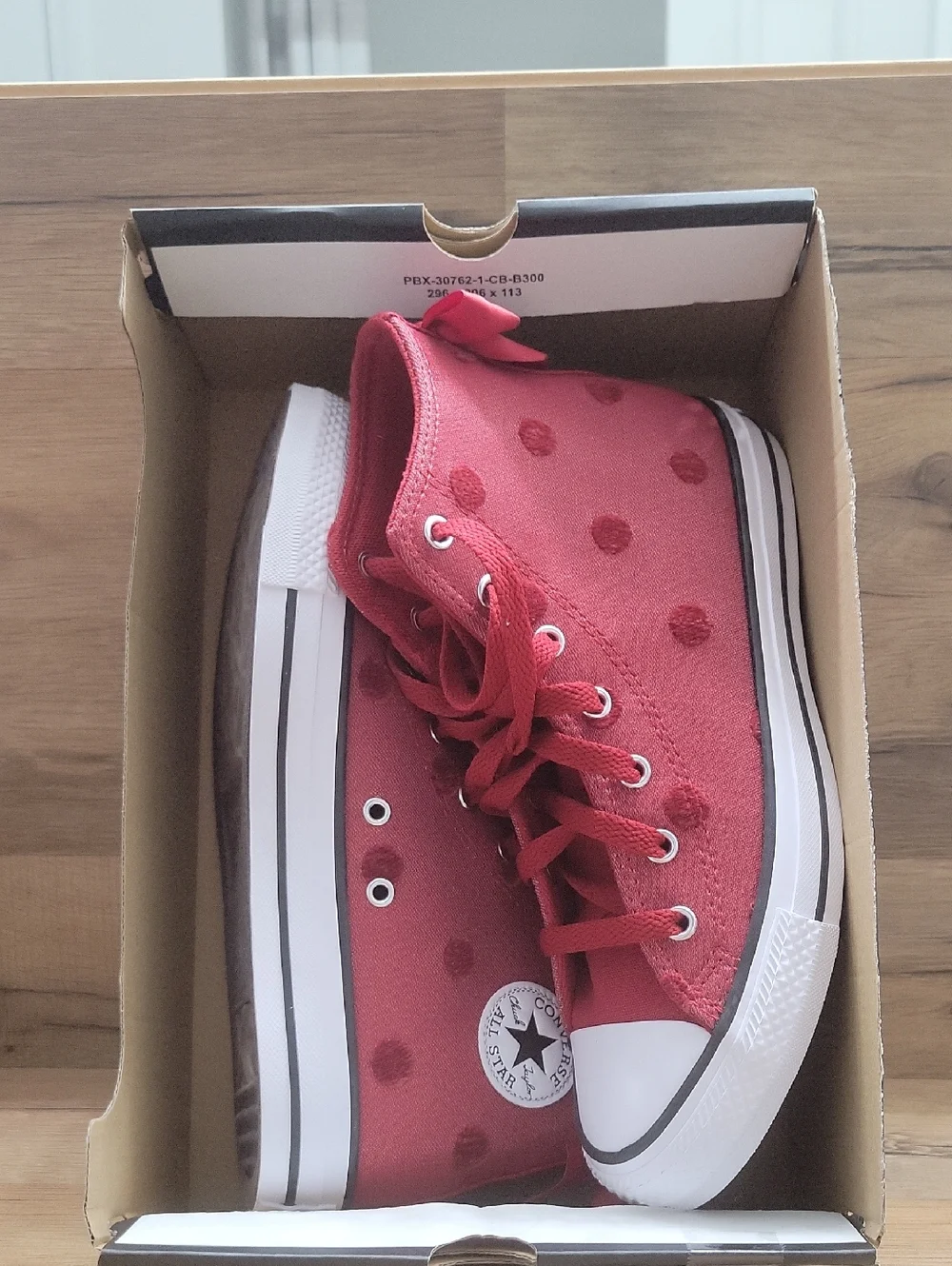 Converse Women's High Top Canvas Sneakers in Red